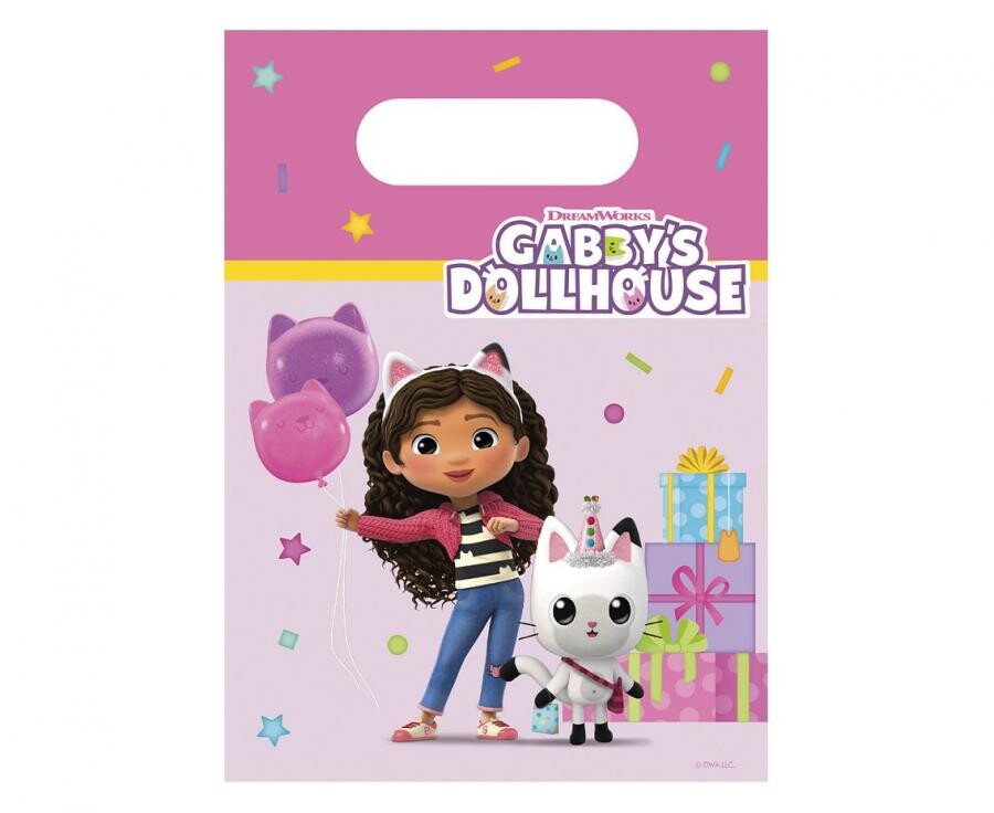 Procos Darčeková party taška - Gabby's Dollhouse 4 ks
