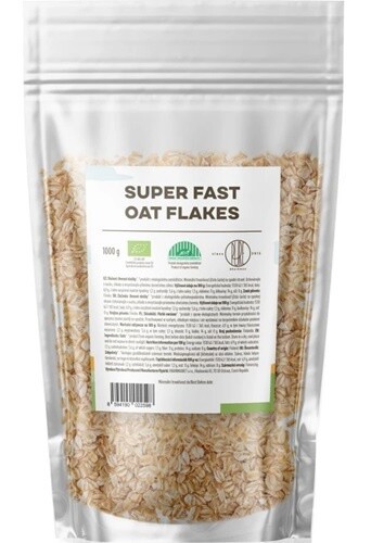 Brainmax pure superfast ovsené vločky bio 1000 g