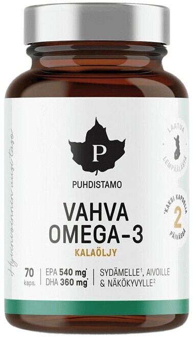 Puhdistamo strong omega 3 (540mg epa, 360mg dha) 70 kapsúl