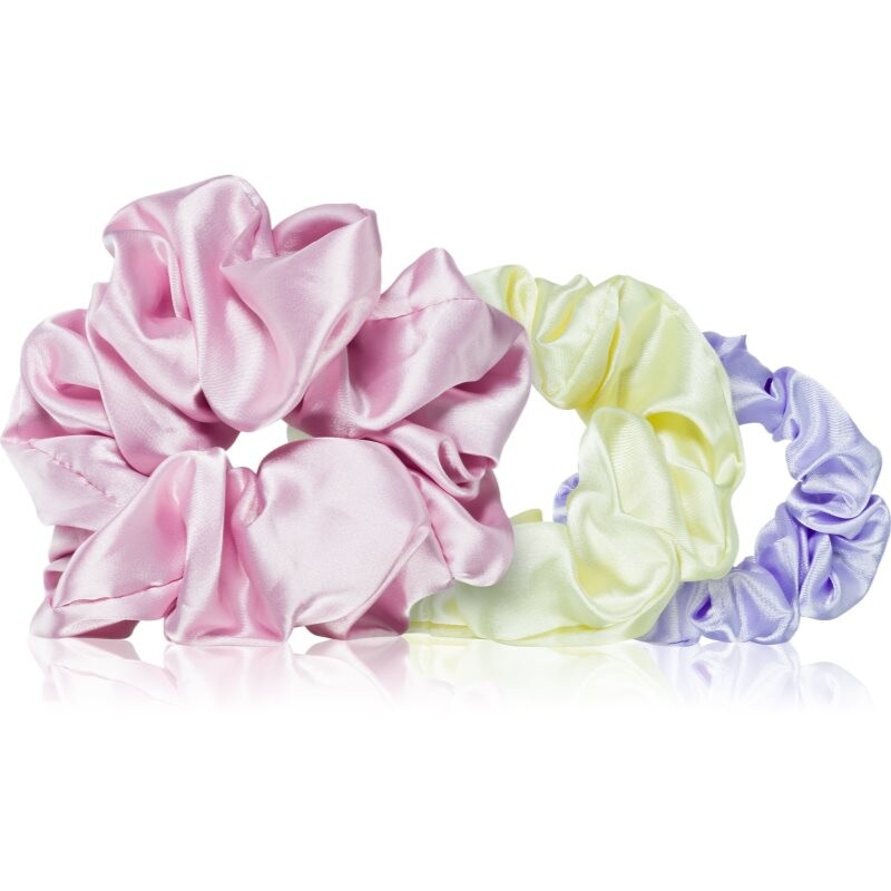 BrushArt Daisy Dreams Satin Scrunchies Set gumičky do vlasov 3 ks