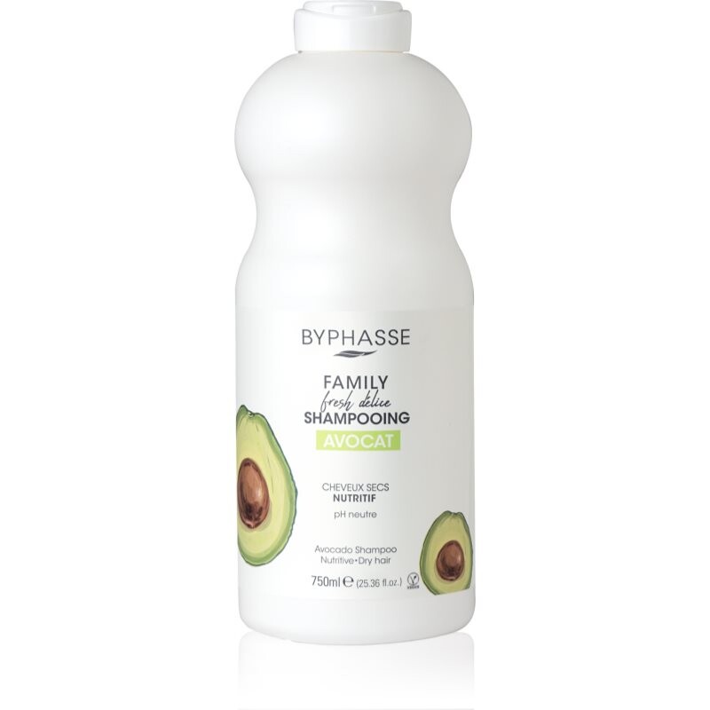 BYPHASSE Avocado šampón pre suché vlasy 750 ml