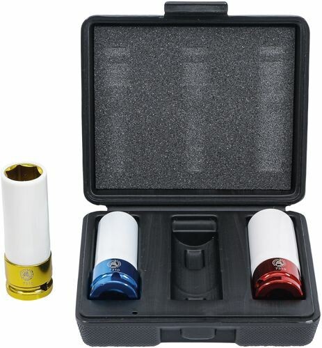 Set of 3 impact sockets 1/2