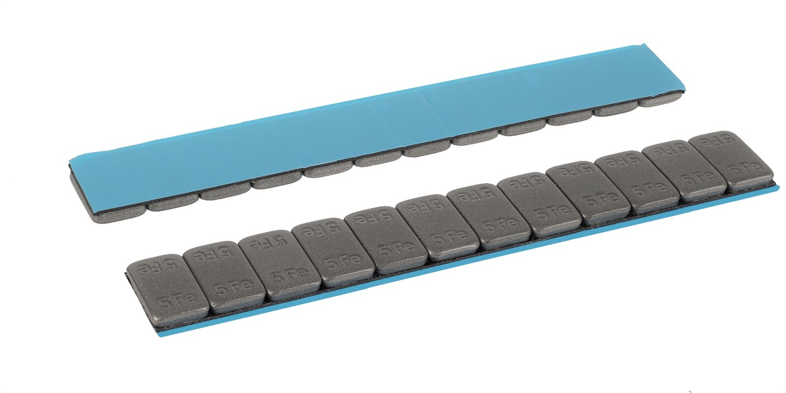 ALU SLIM - FE 12 x 5g adhesive wheel weight round - charcoal grey 50 pcs
