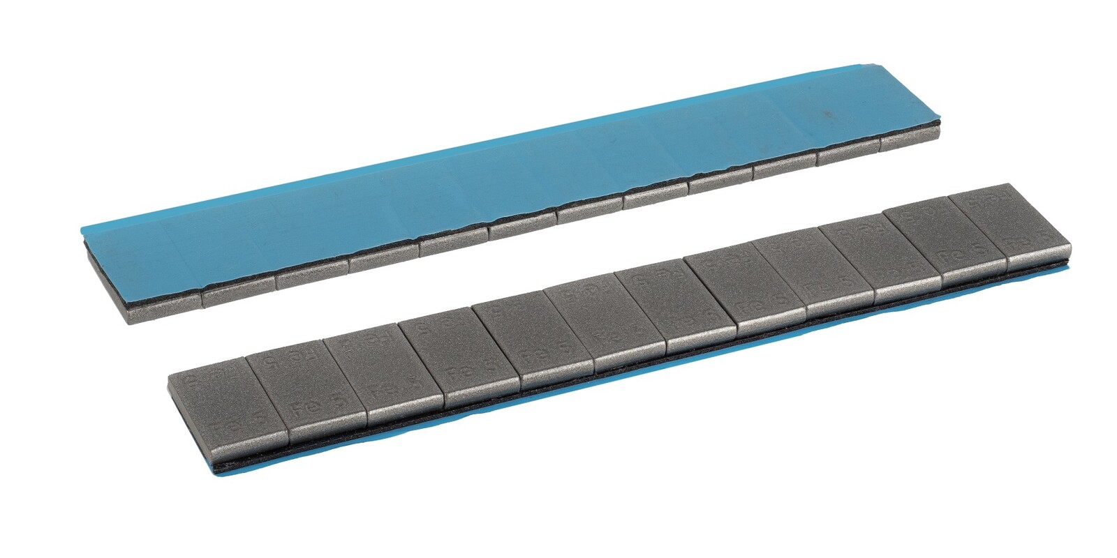 ALU SLIM - FE 12 x 5g adhesive wheel weight square - charcoal grey 50 pcs