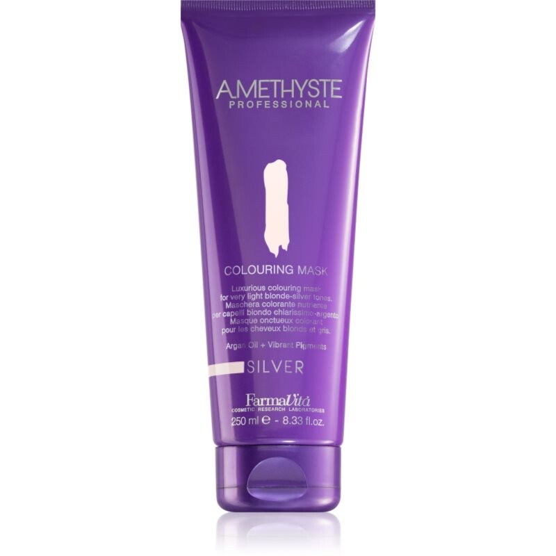 FarmaVita Amethyste Colouring Mask regeneračná maska na vlasy neutralizujúci žlté tóny 250 ml