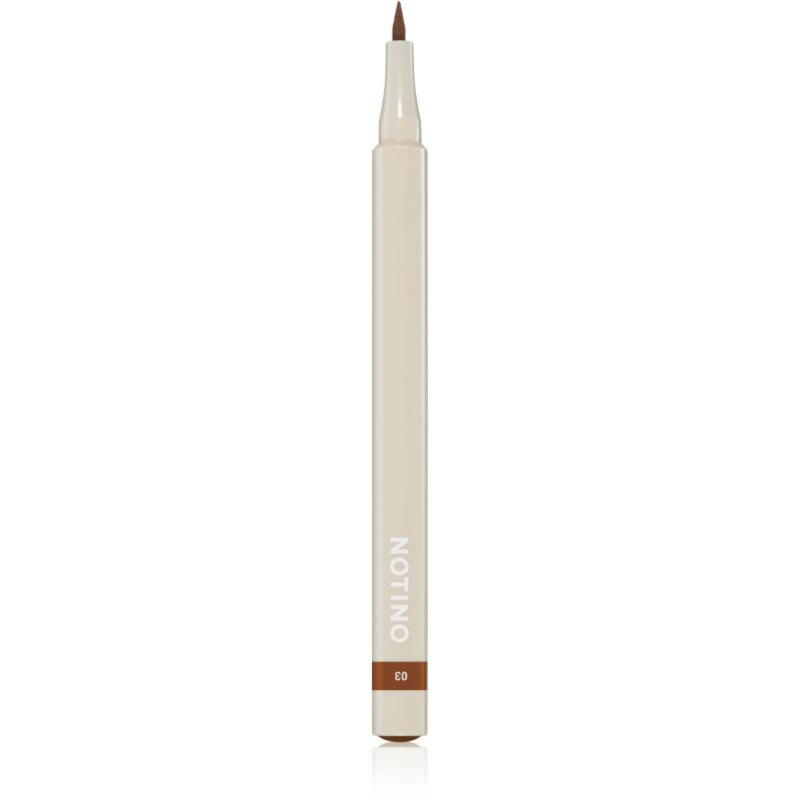 Notino Lifeproof Eyebrow Felt Pen vodeodolná fixa na obočie 03 Warm Brown 1 ml