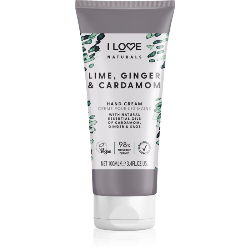 I Love Naturals Lime, Ginger & Cardamom krém na ruky 100 ml