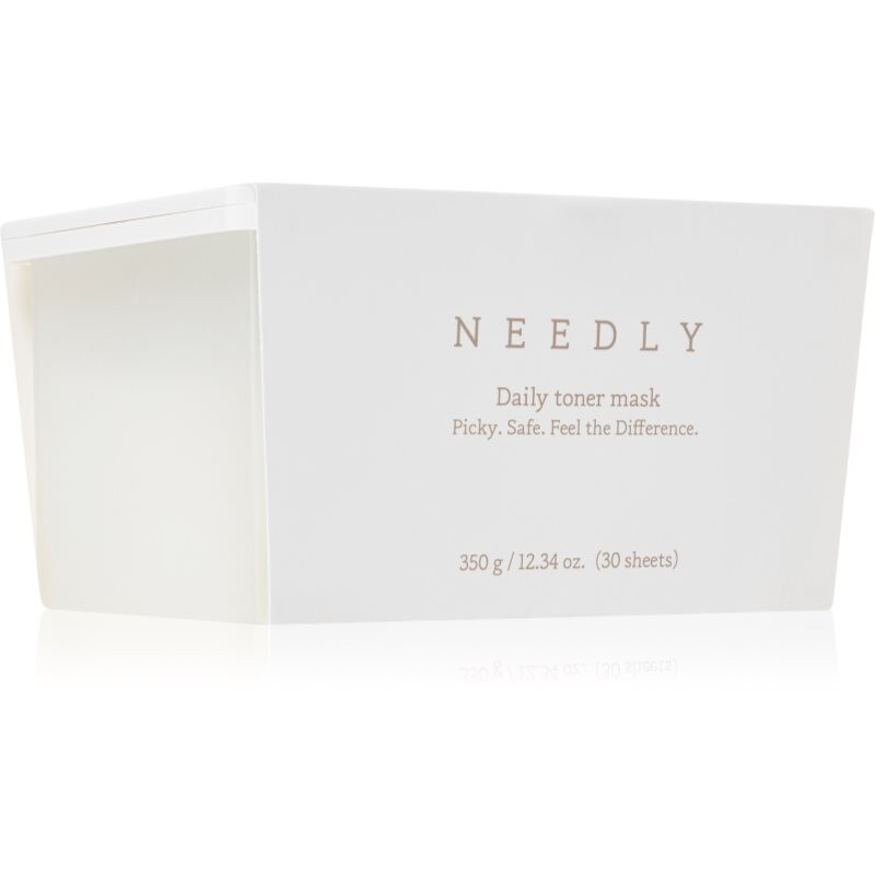 NEEDLY Daily Toner Mask hydratačná plátienková maska s upokojujúcim účinkom veľké balenie 30 ks