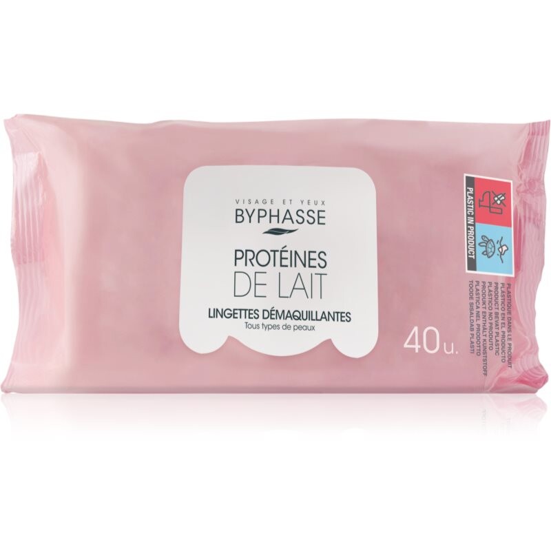 BYPHASSE Proteines De Lait odličovacie obrúsky na tvár 40 ks