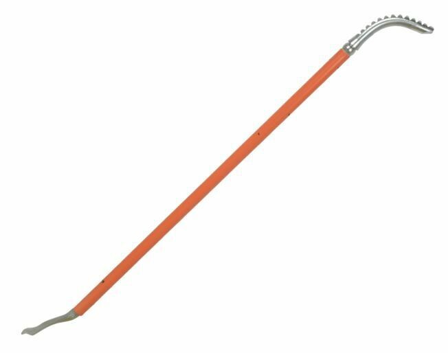 Double-sided lever, part of a manual tire changer for tubeless tires for truck wheels