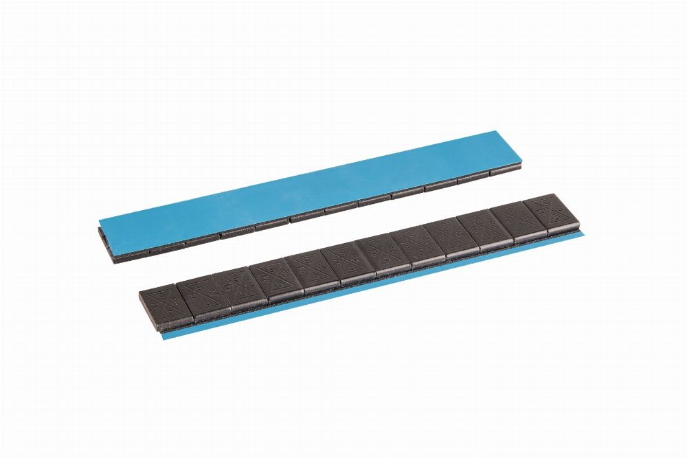 INVENTO ALU SLIM - FE 12 x 5g adhesive wheel weight - black