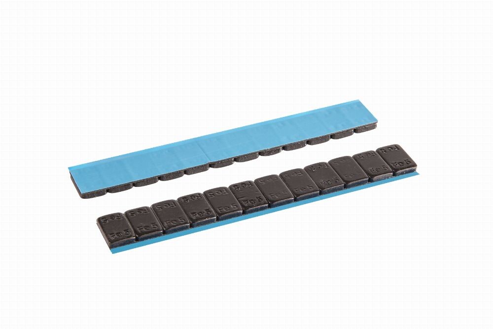 ALU SLIM ECO - FE 12 x 5g adhesive weight - black