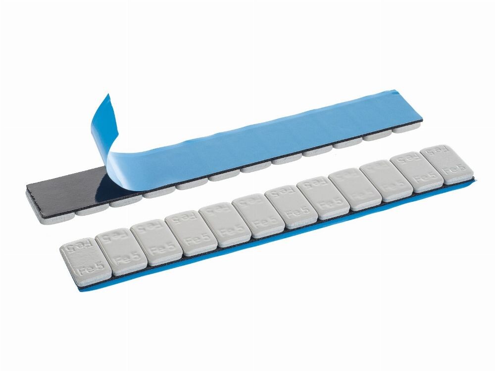 ALU SLIM - ECO 12 x 5g adhesive wheel weight - grey