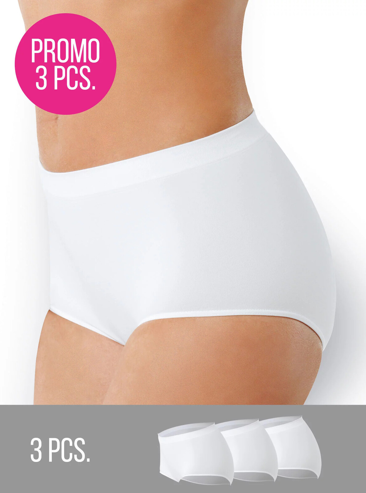 Culotte 3PACK Mix Black/White/Body - Intimidea L/XL Mix barev