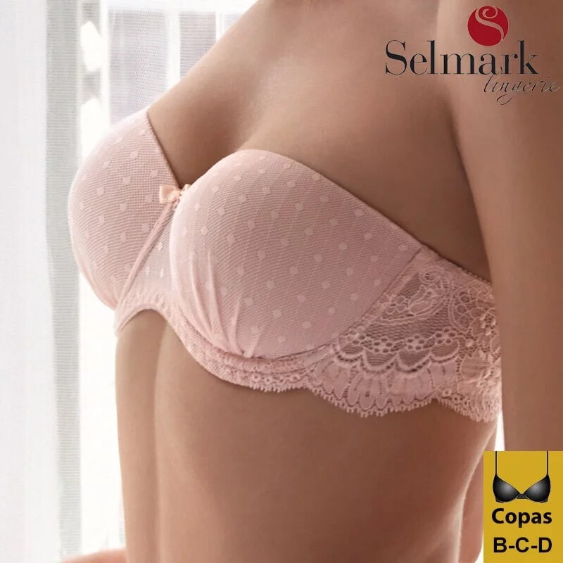 Dámska vystužená podprsenka Christelle 20116 nude - Selmark 75B