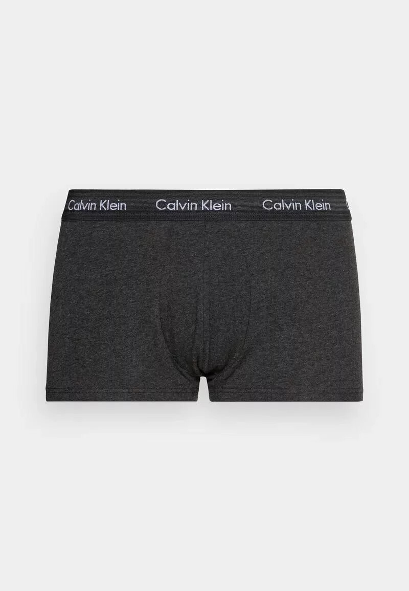 Pánske nohavice 3PACK Low Rise Trunk M 0000U2664G CA0 - Calvin Klein S černá vzor