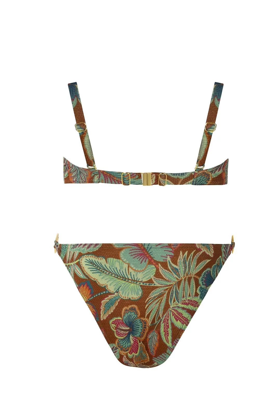 Dámske dvojdielne plavky Mykonos 2 S936MN2 Green Patterned - Self 36D