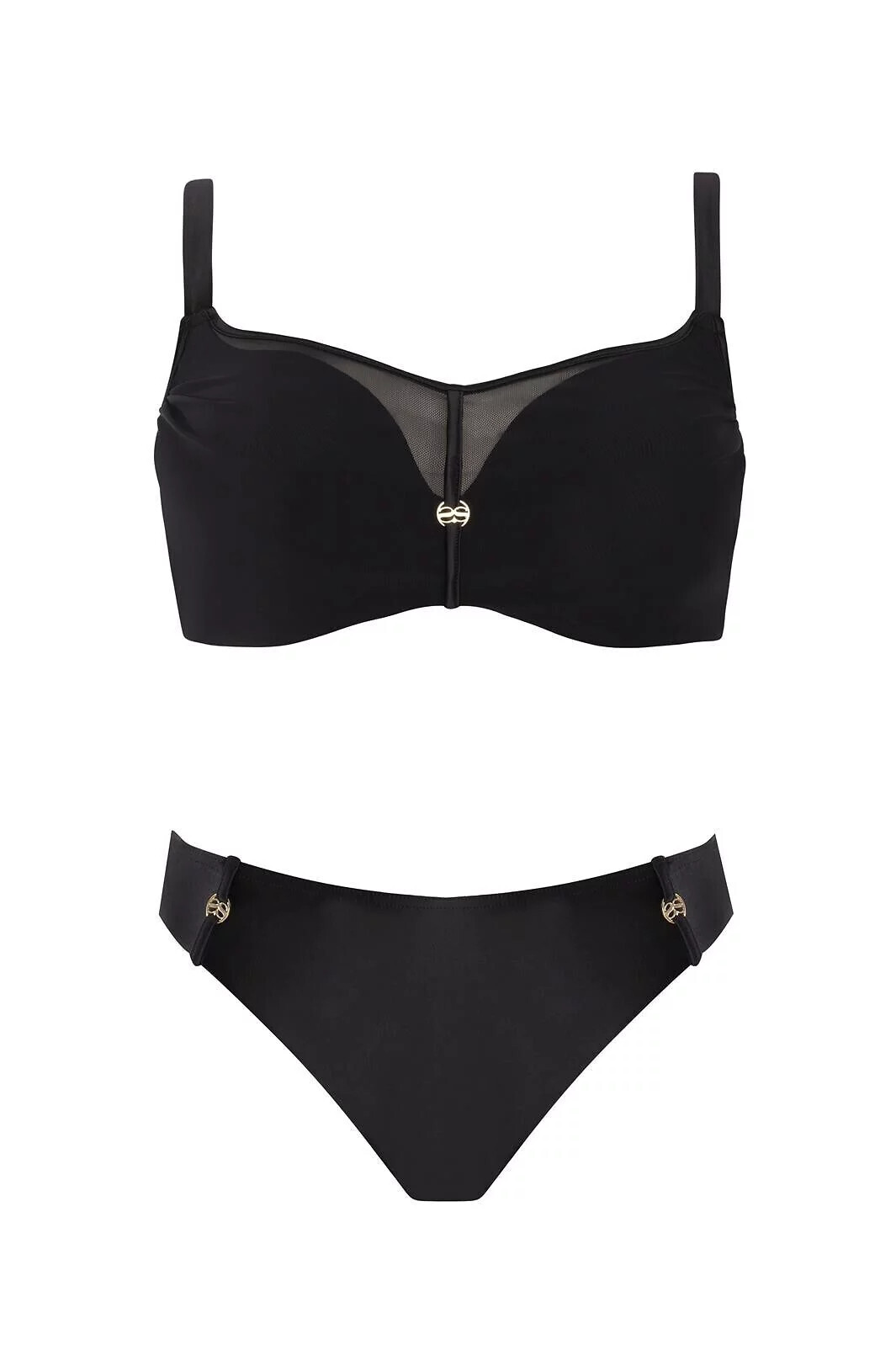 Dámske dvojdielne plavky Silke 6 S940V1SL6 Black - Self 40D