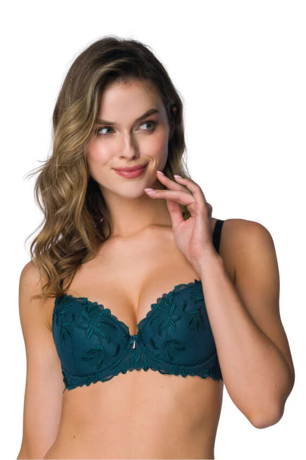 Push-up podprsenka Zephyr M-3935/11 - Mat 70F tmavě zelená
