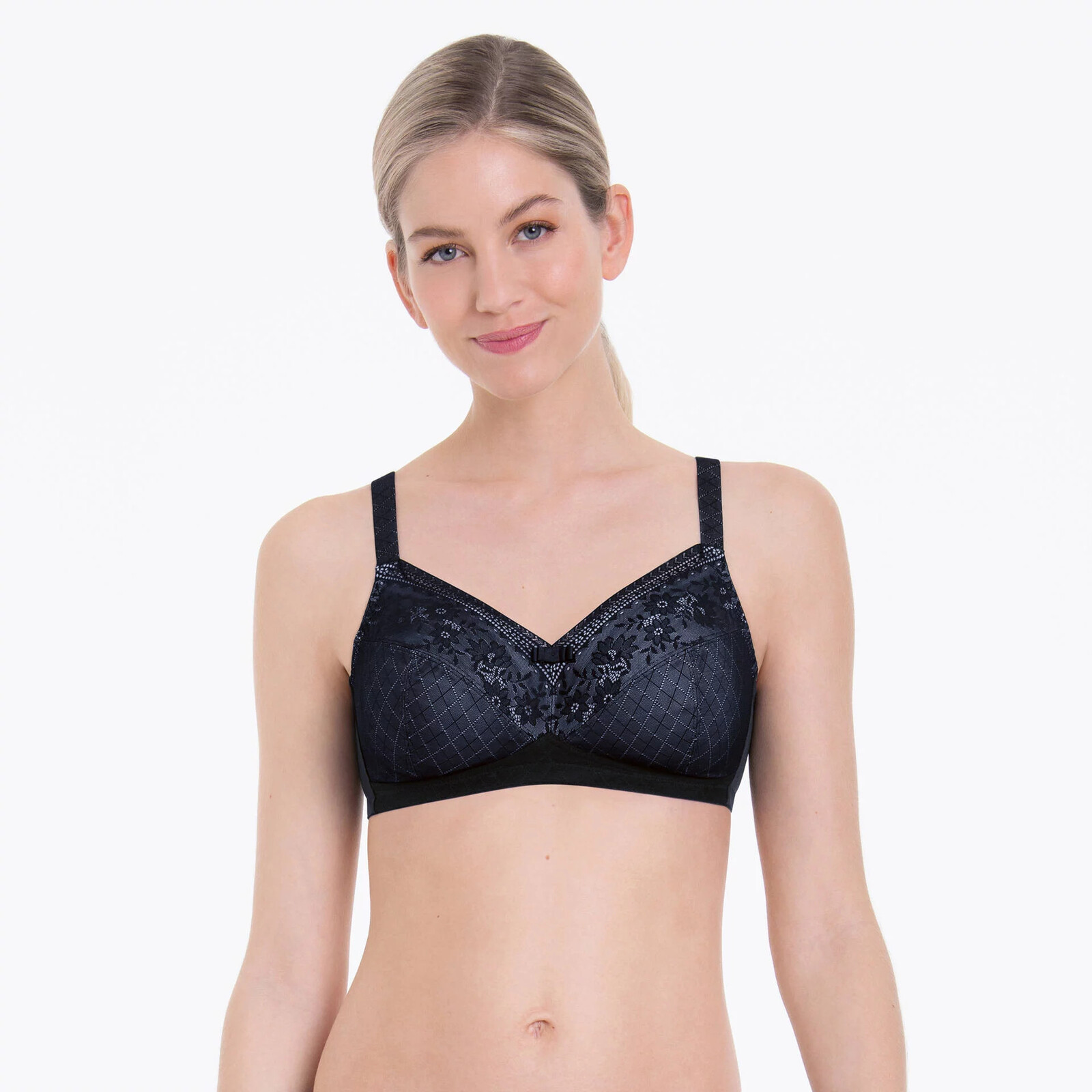 Dámska chirurgická podprsenka Rosemary 4785X Black - Anita Care 75G černá vzor