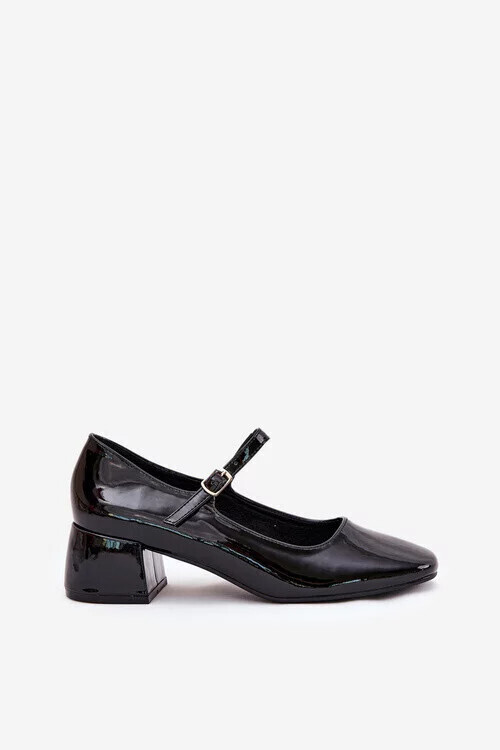 Dámske lodičky na podpätku 77-554 Black - C.M Paris 40 černá