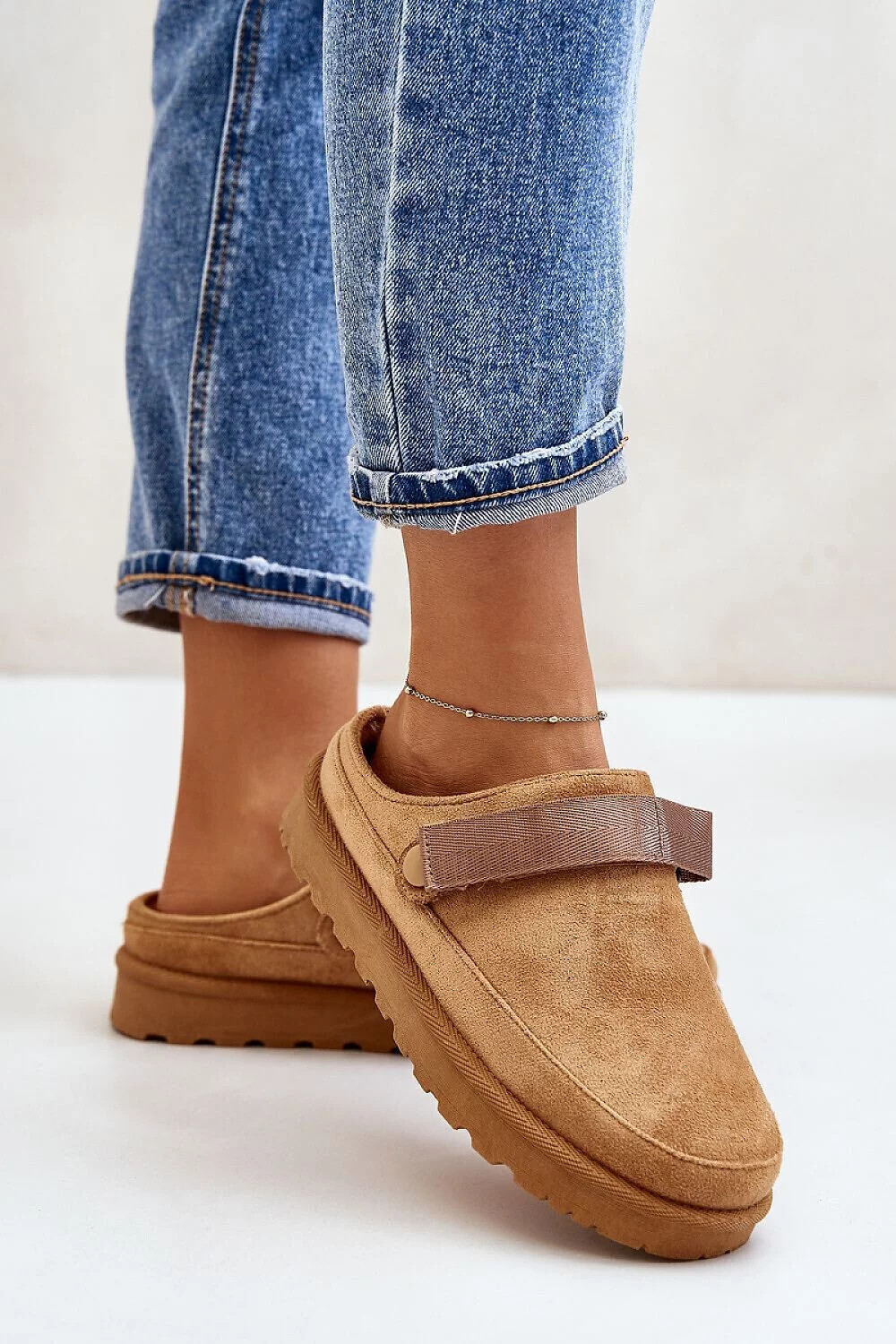 Dámske papuče YY-12 Camel - Krok vo veľkom štýle 37 camel