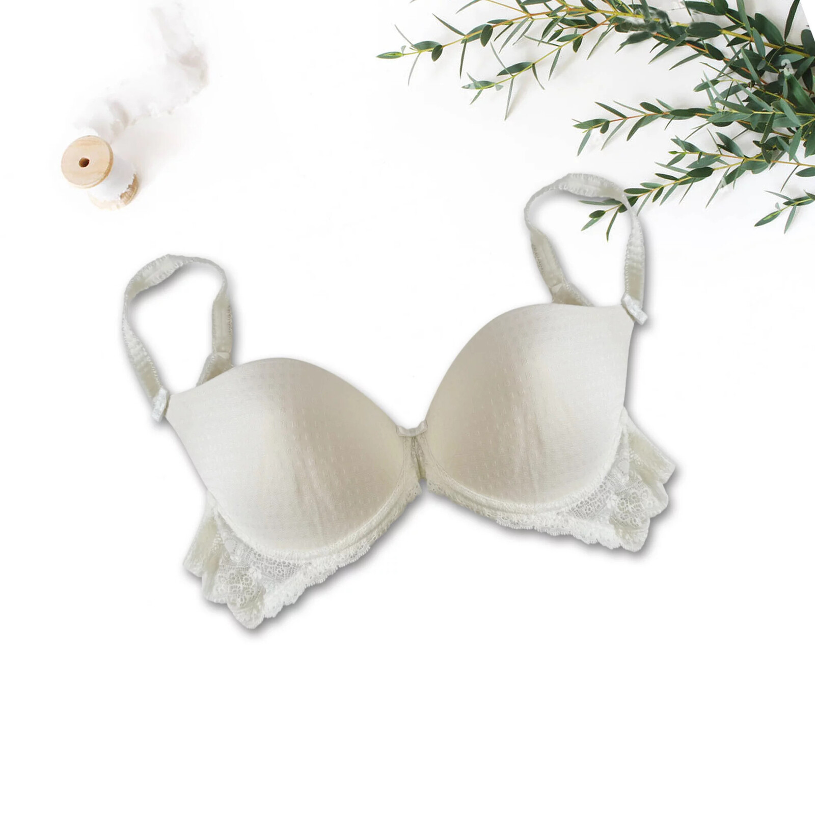 Dámska push-up podprsenka 20613 krémová - Selmark 80C