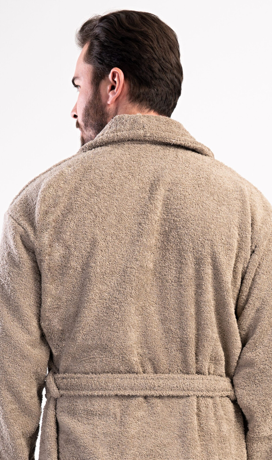 Pánsky župan so šálovým golierom Oskar béžová XL