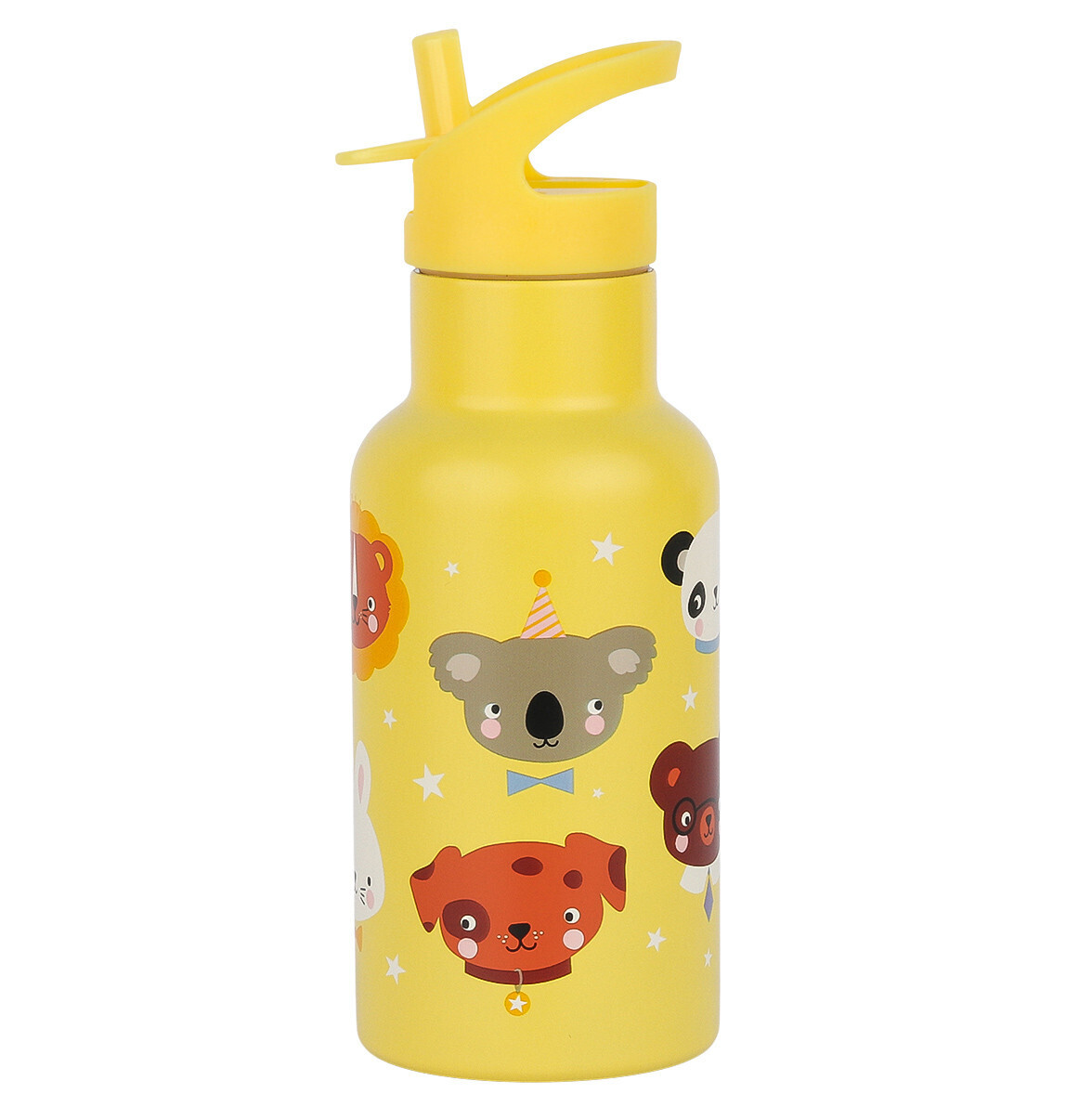 A Little Lovely Company - antikorová fľaša na pitie, 350 ml - zvierací kamaráti