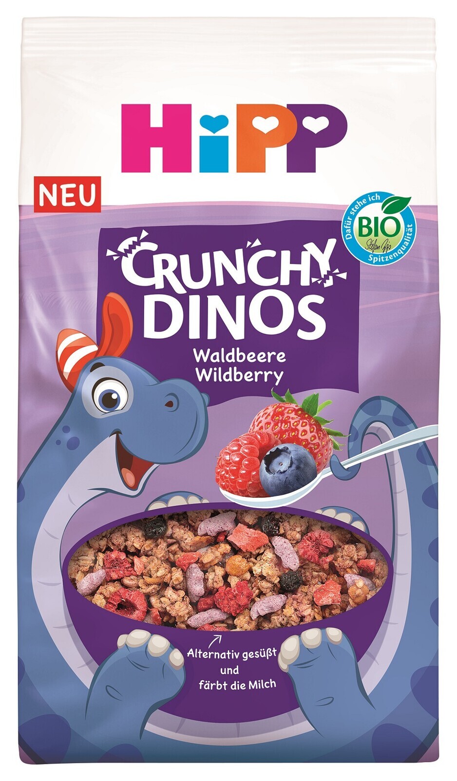 HIPP BIO chrumkavé DINO müsli Ovocie od 3 rokov 300 g