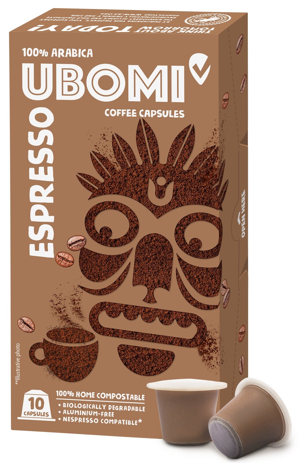 UBOMI Espresso 100% Arabica RFA kávové kapsle 10 ks