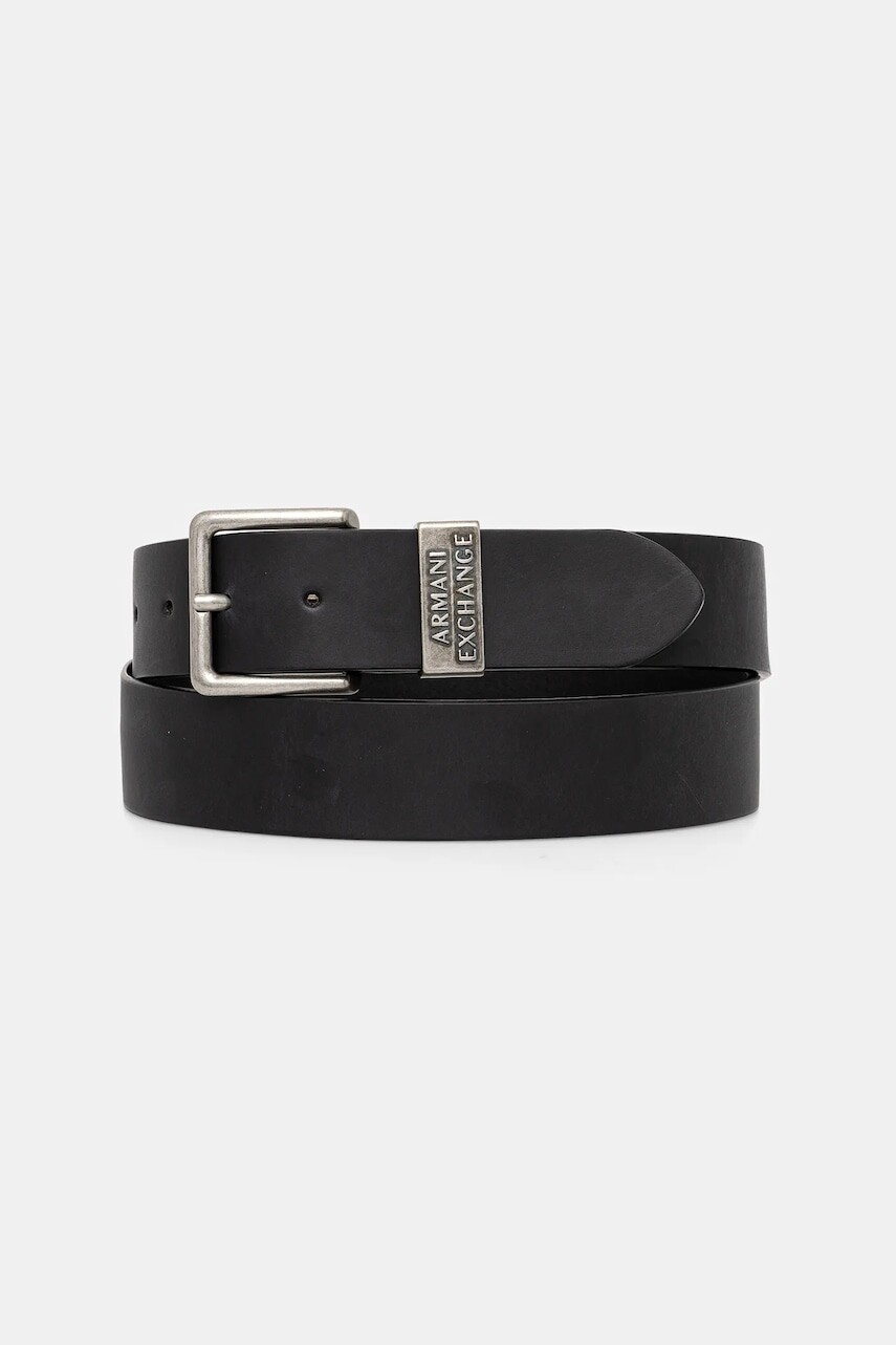 Armani Exchange - Kožený opasok 951186 CC528 NOS