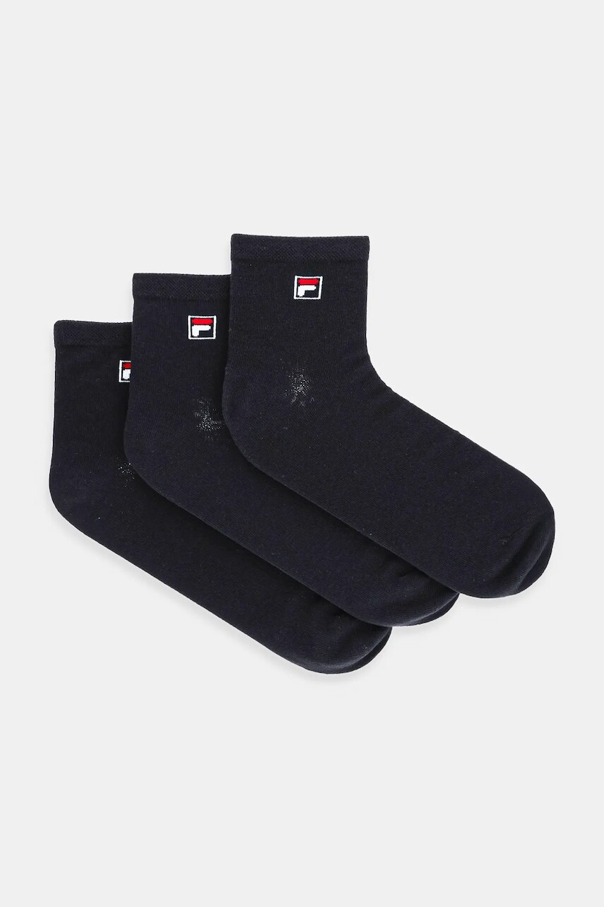 Ponožky Fila (3-pak) pánske, čierna farba