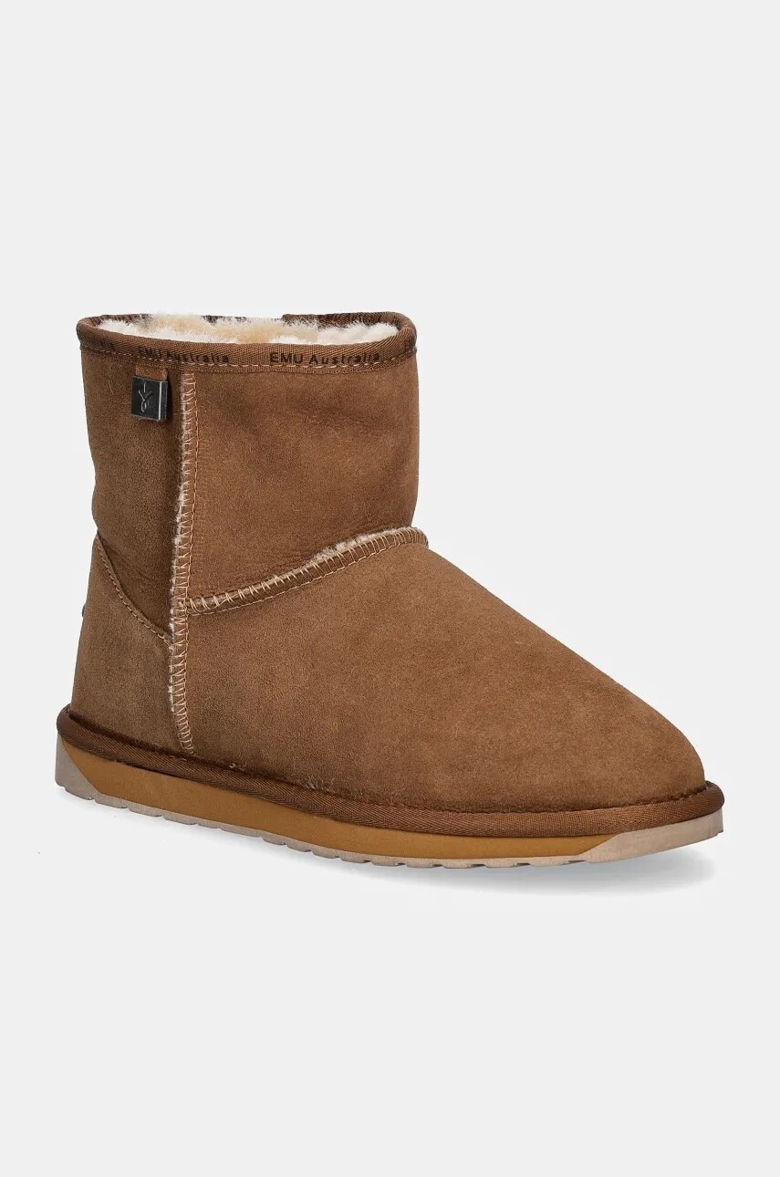 Semišové snehule Emu Australia Platinum Stinger Slim Mini hnedá farba, WP20003