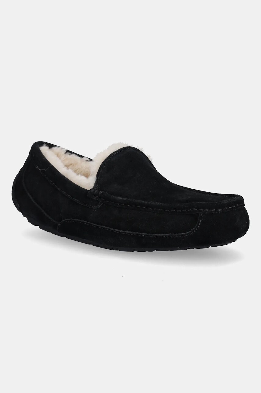 UGG - Semišové papuče Ascot Ascot 1101110.BLK