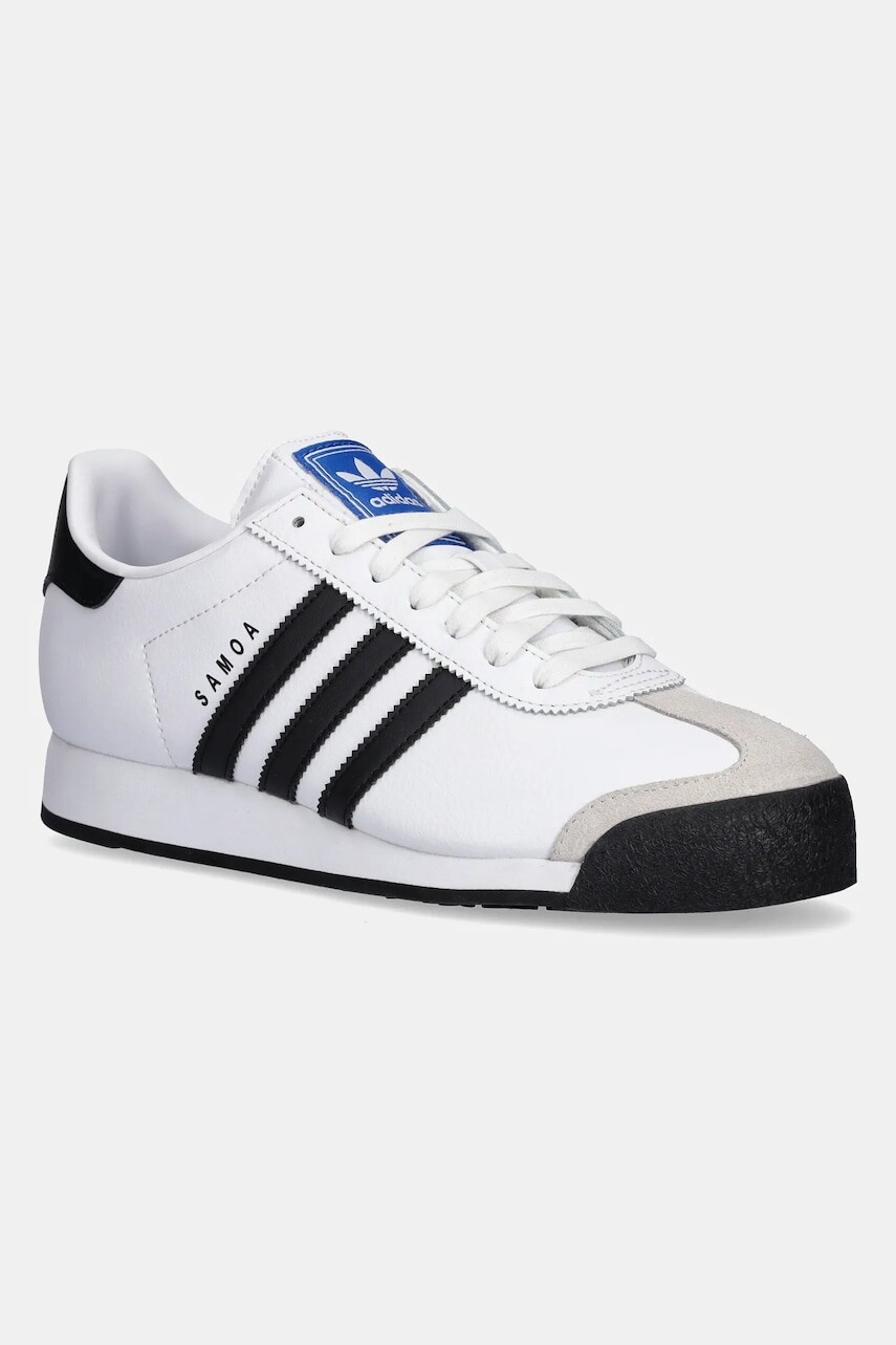 Kožené tenisky adidas Originals Samoa biela farba, 675033