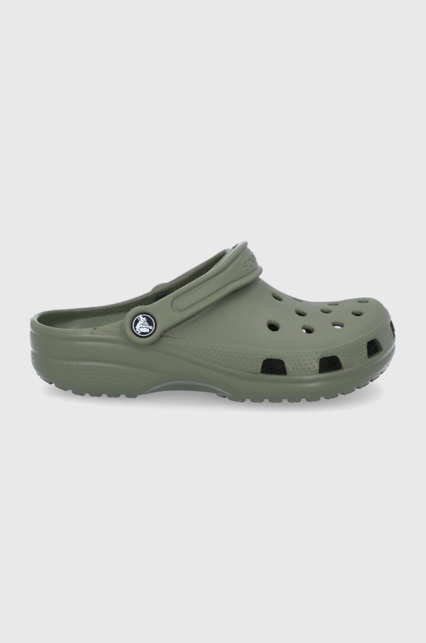 Šľapky Crocs Classic dámske, zelená farba, 10001
