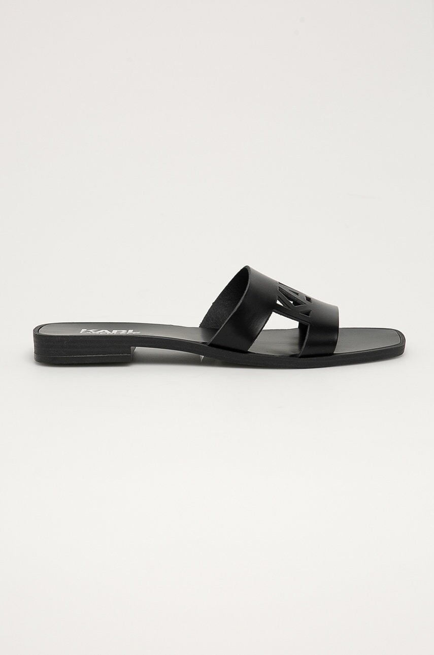 Karl Lagerfeld - Kožené šľapky SKOOT KL80405