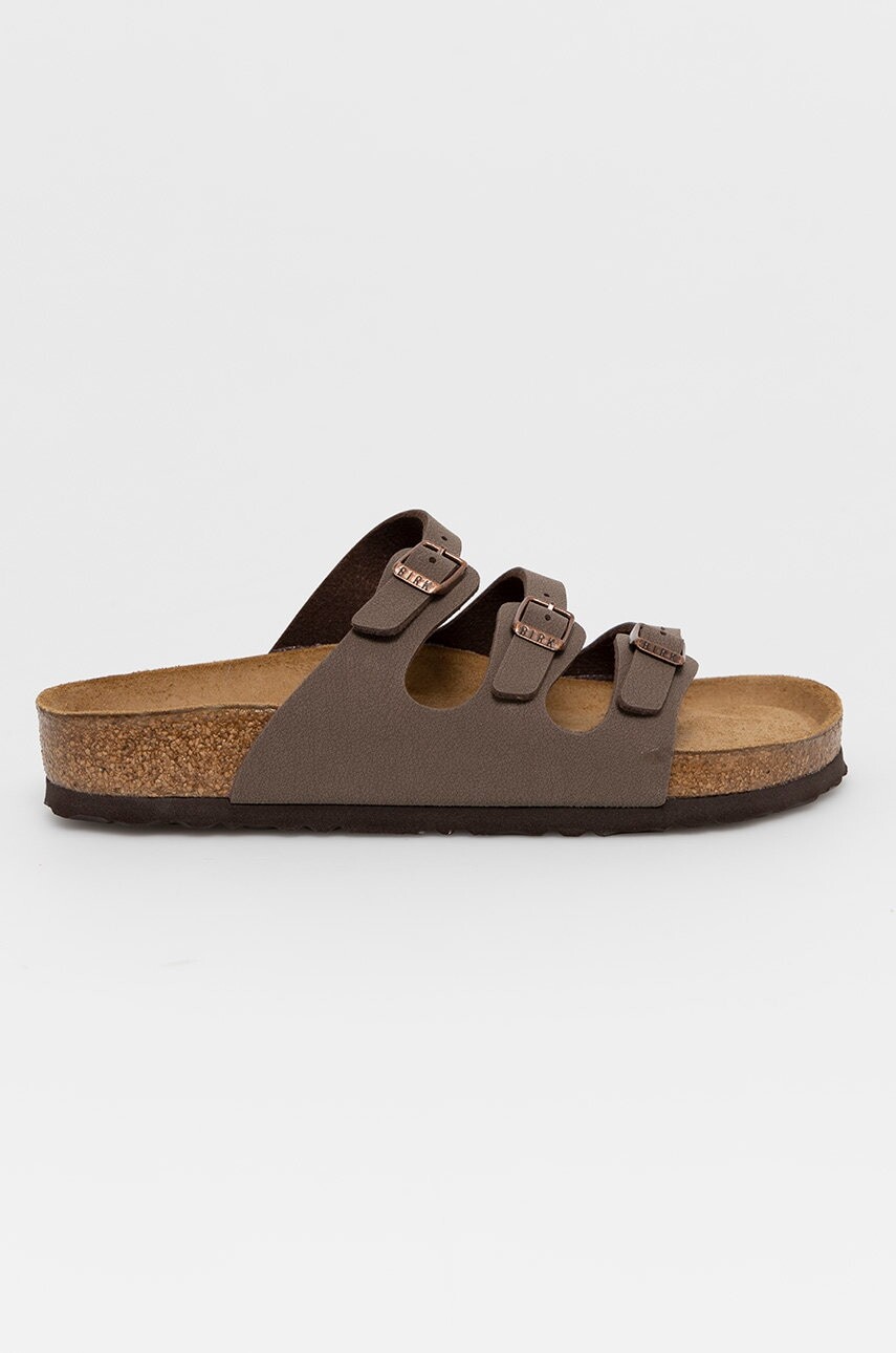 Šľapky Birkenstock Florida SFB dámske, hnedá farba, 53881