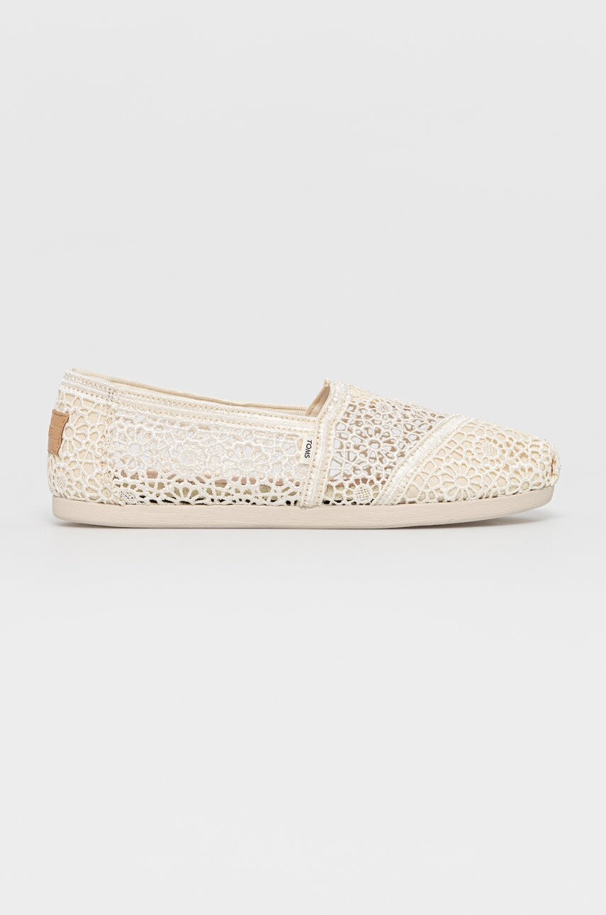 Espadrilky Toms Moroccan Crochet Alpargata béžová farba, 10016241