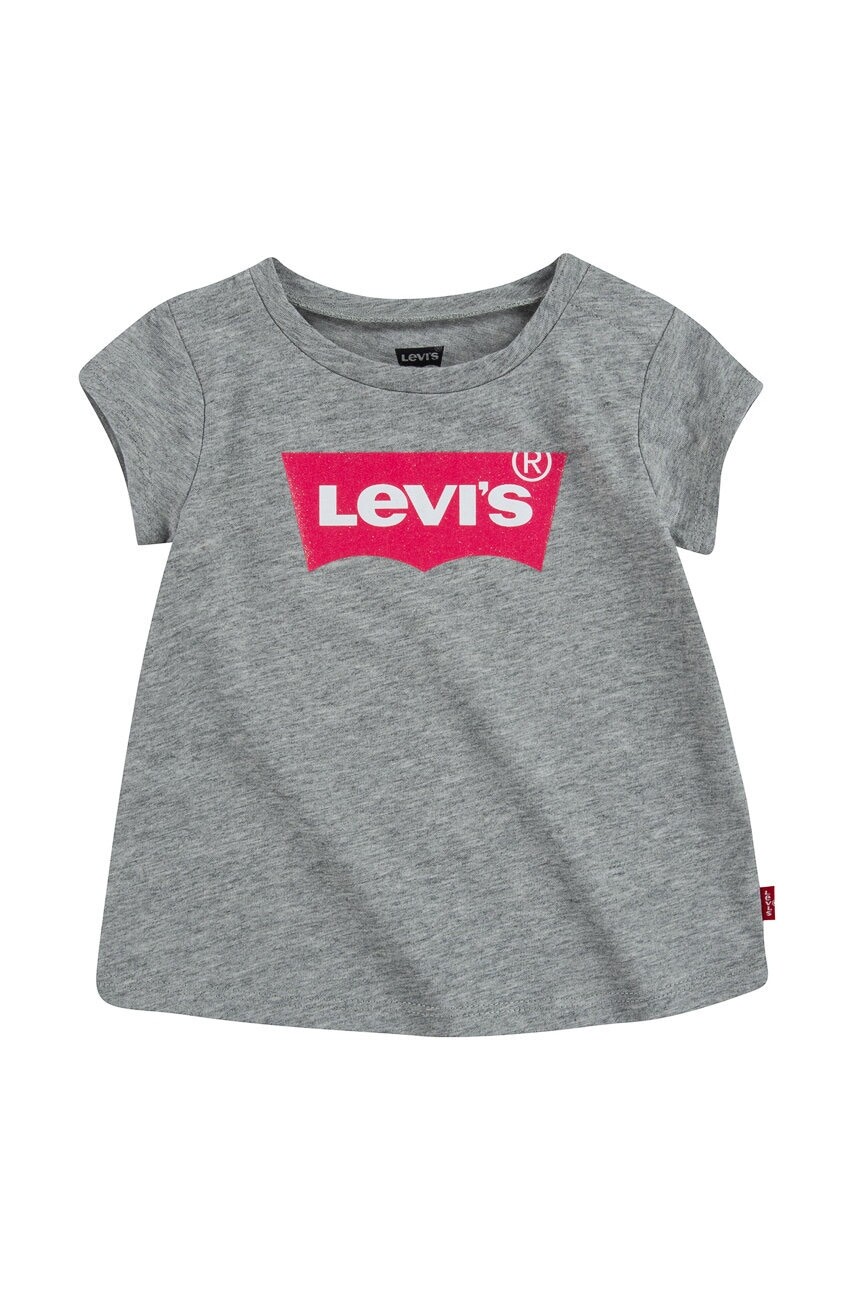 Detské tričko Levi's šedá farba