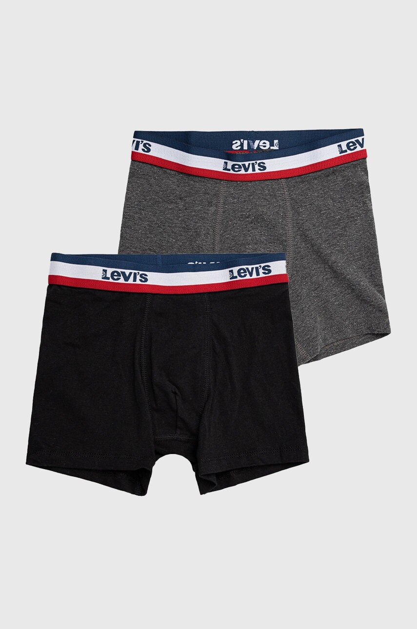 Detské boxerky Levi's čierna farba