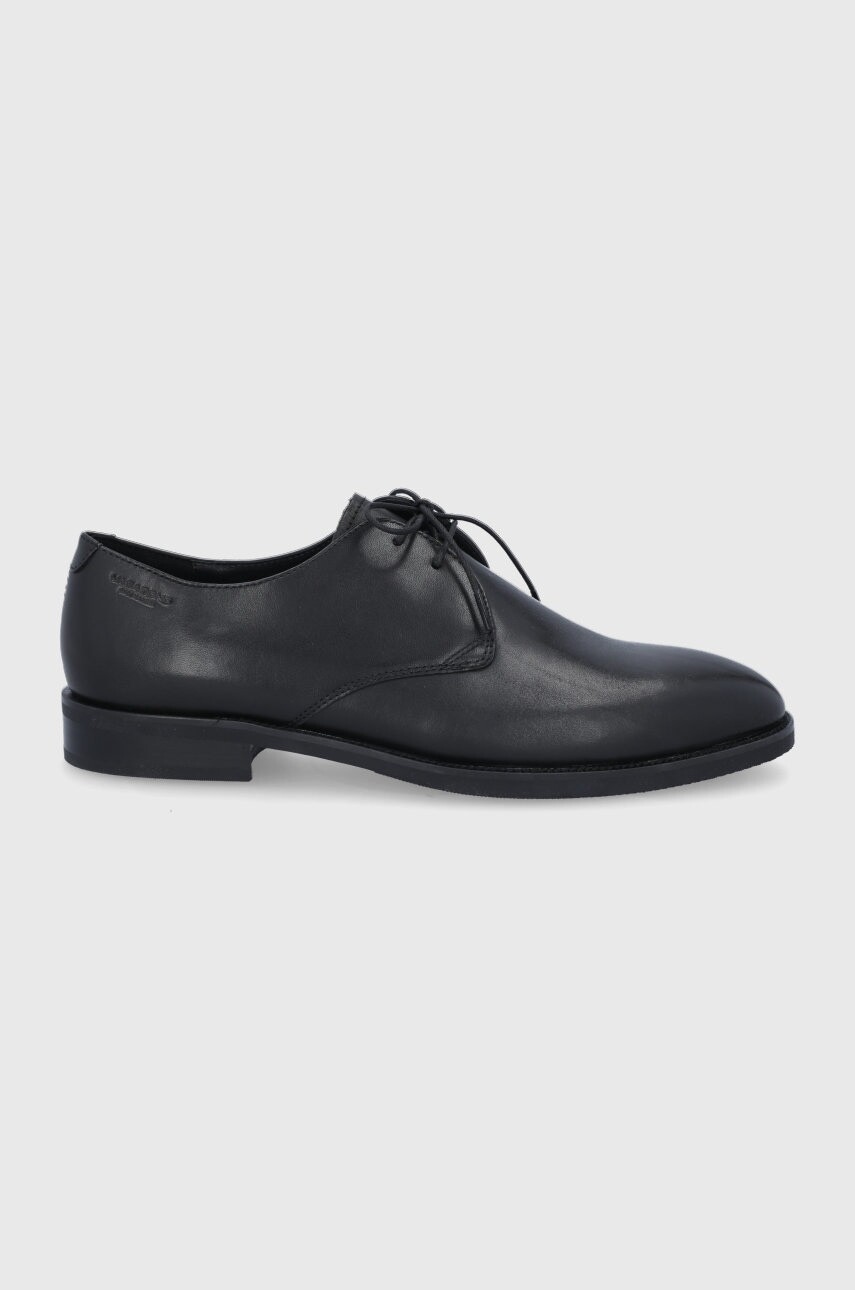 Kožené poltopánky Vagabond Shoemakers Percy pánske, čierna farba