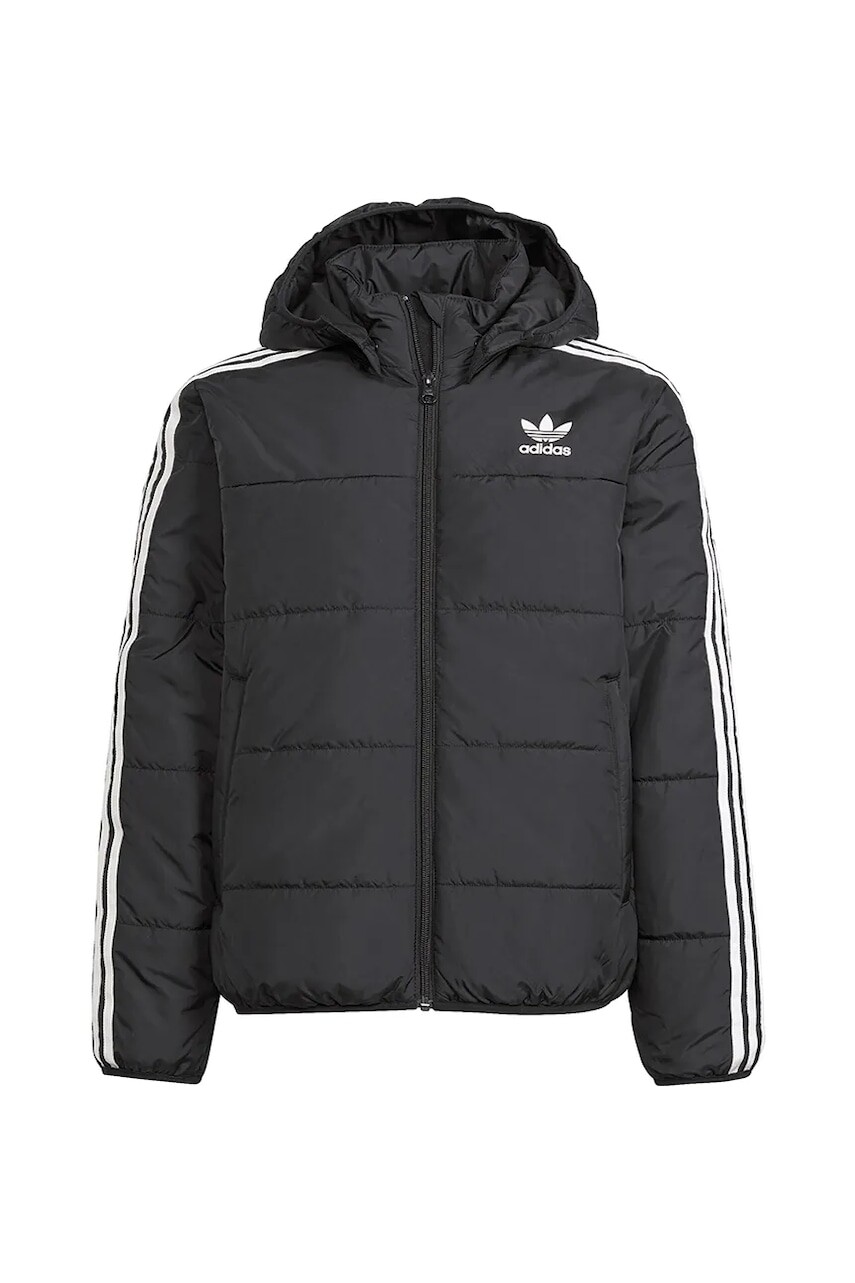 Detská bunda adidas Originals H34564 čierna farba