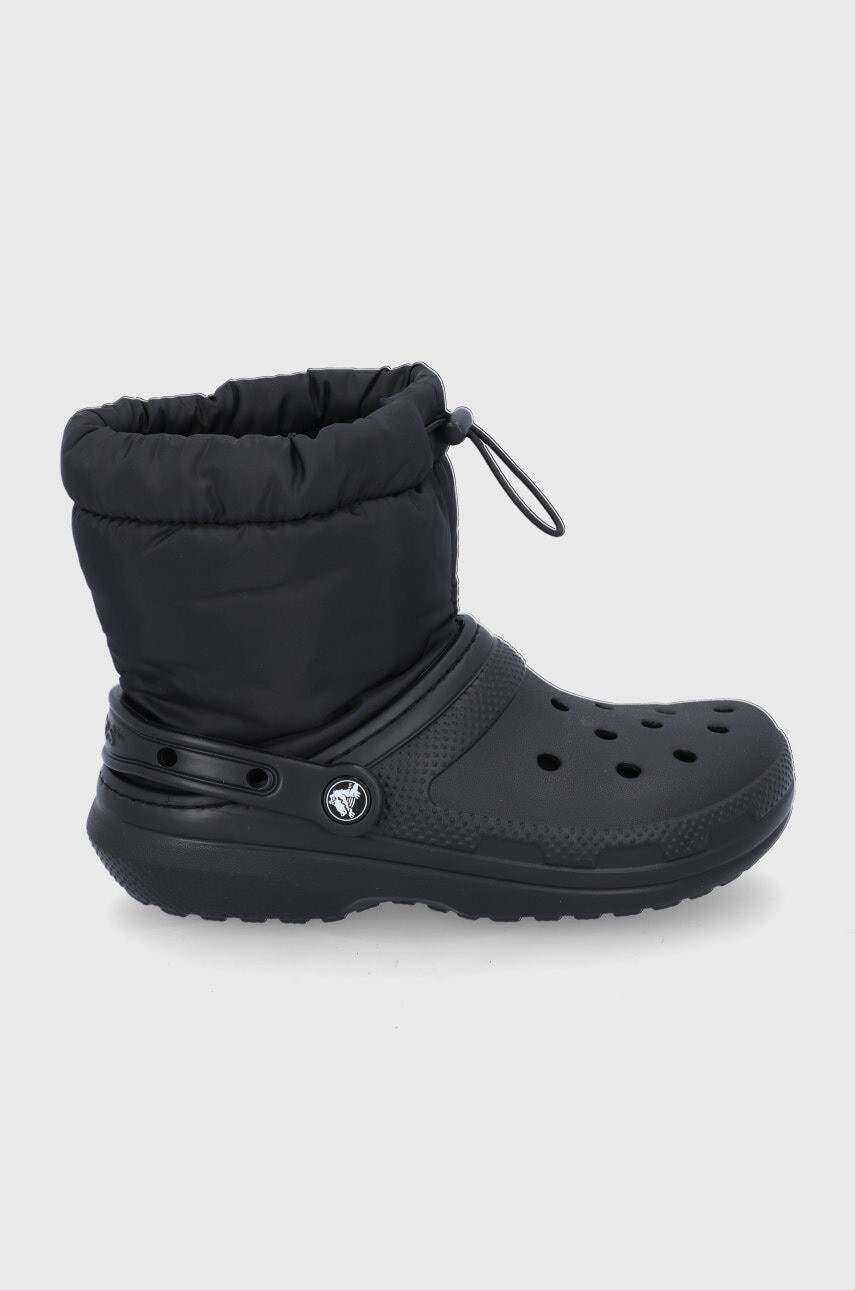 Snehule Crocs Classic Lined Neo Puff Boot čierna farba, 206630