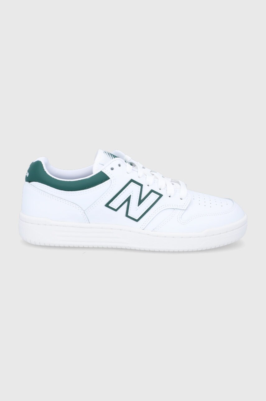 Kožená obuv New Balance  480 biela farba BB480LGT