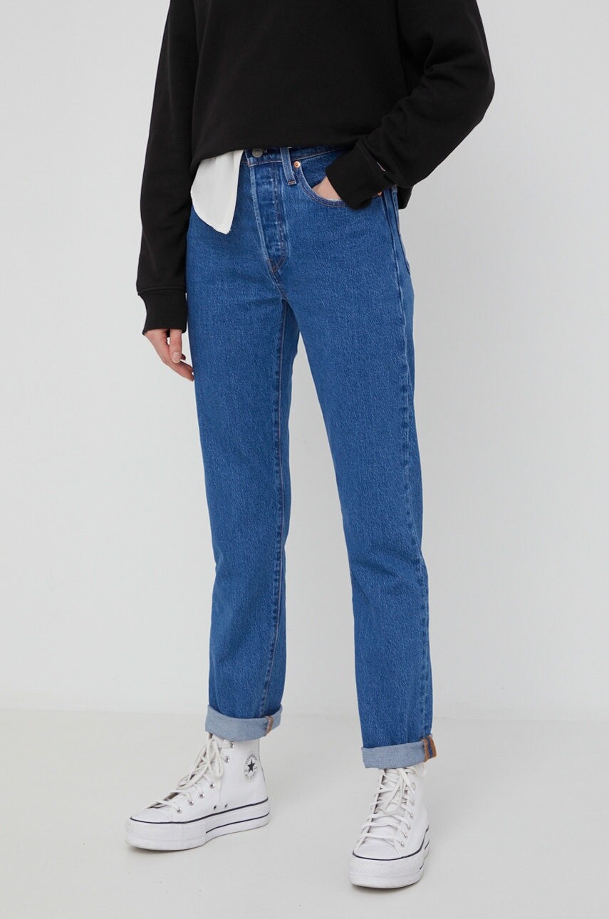 Rifle Levi's 501 36200.0225-MedIndigo, dámske, vysoký pás