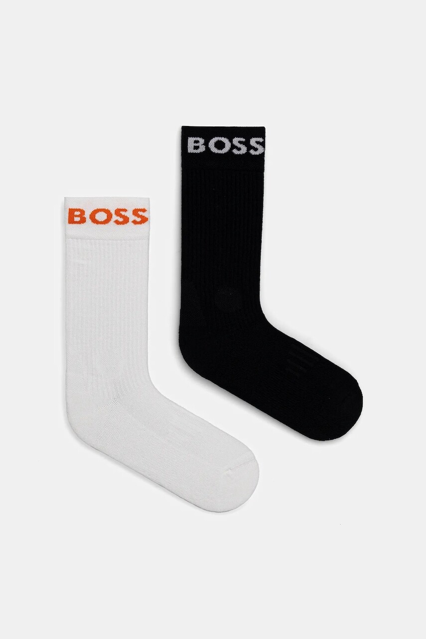 Ponožky BOSS 2-pak tmavomodrá farba, 50469747