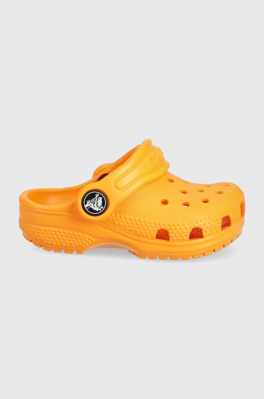Detské šľapky Crocs oranžová farba
