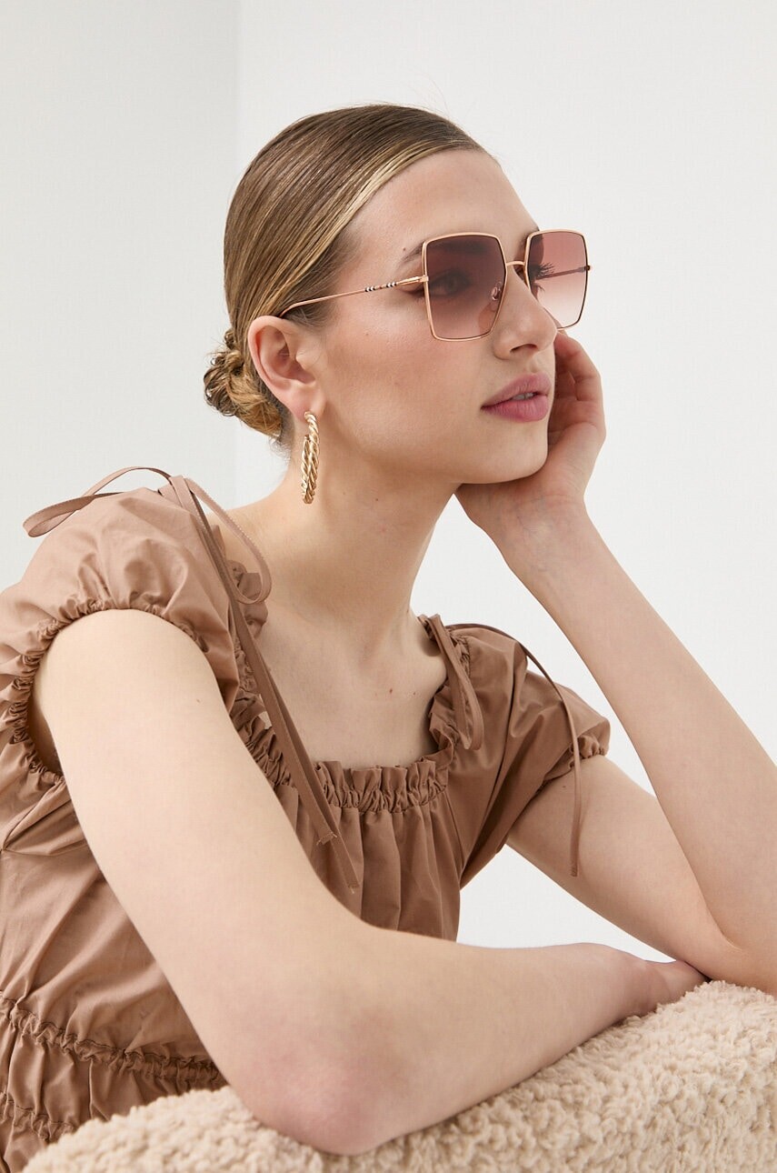 Slnečné okuliare Burberry DAPHNE dámske, ružová farba, 0BE3133